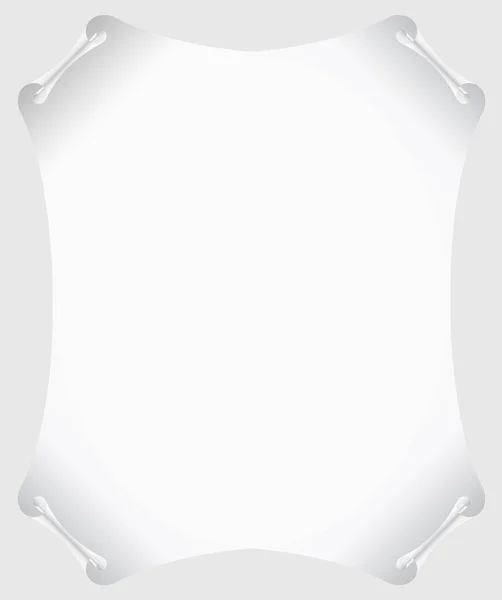 影が付いている空白の白いフレーム — ストックベクタ