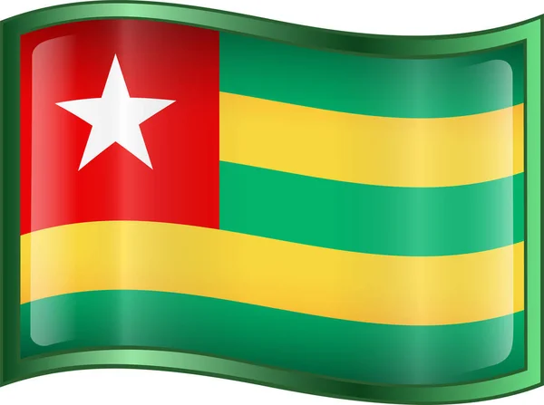 Flaga Togo Wiatr — Wektor stockowy