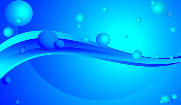 Σταγόνες Νερού Μπλε Φόντο — Διανυσματικό Αρχείο