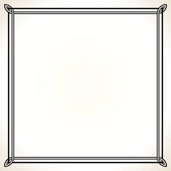 具有老式风格设计的框架边框模板 — 图库矢量图片