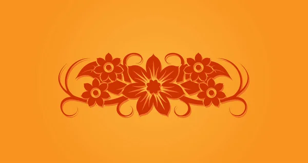 抽象的な花の背景 ベクターデザイン — ストックベクタ