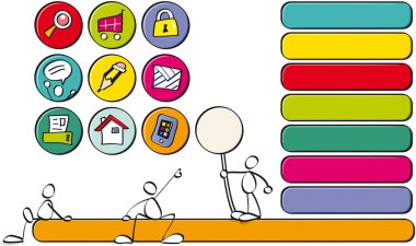 arama simgesi, vektör illüstrasyonu 