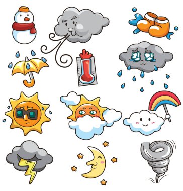Weather simge kümesi, vektör