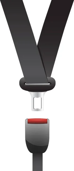 Vector Illustration Seat Belt Icon — Vetor de Stock