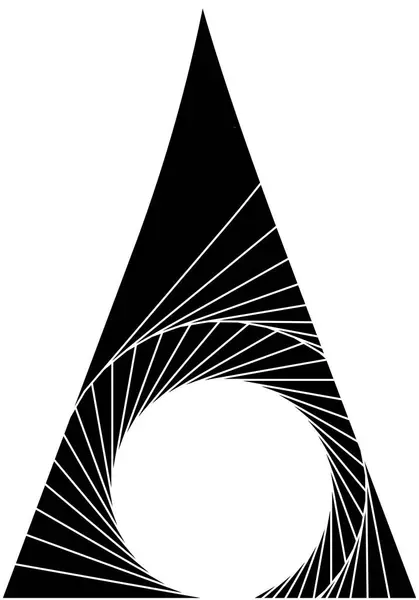 抽象的な三角形 ベクトルイラストシンプルなデザイン — ストックベクタ