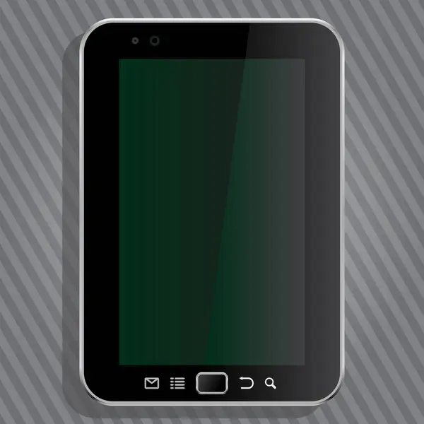 modern mobile phone on grey background, vector illustration