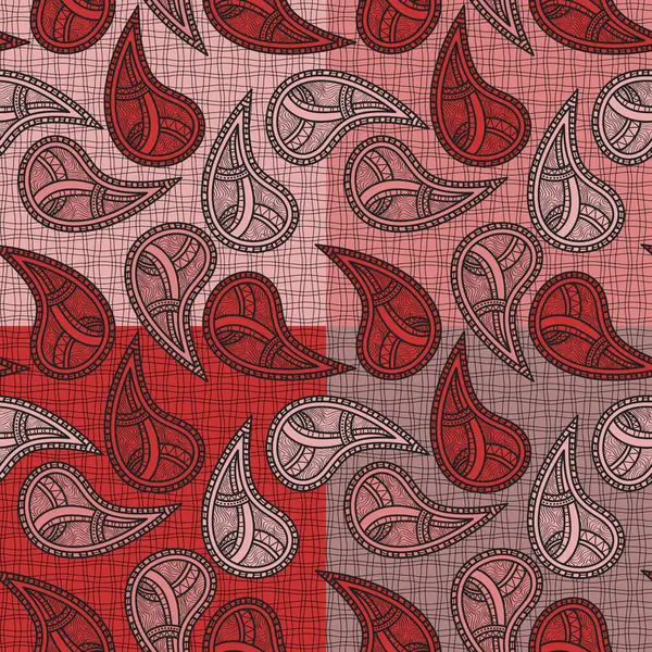織物の印刷パターン ベクトル シンプルな設計 — ストックベクタ