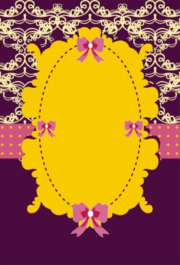 çiçekli Vintage kartı