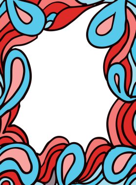 Karalama tarzında el çizimi çerçeve.