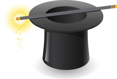 Şapkalı kara büyü asası