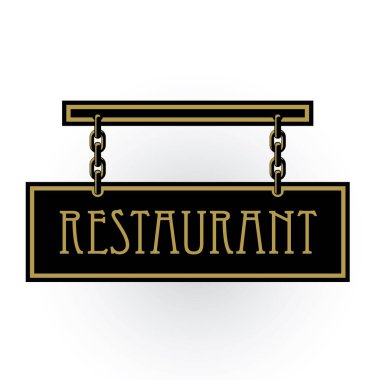 restoran vektör logosu çizimi