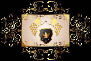 Altın elementli klasik kart