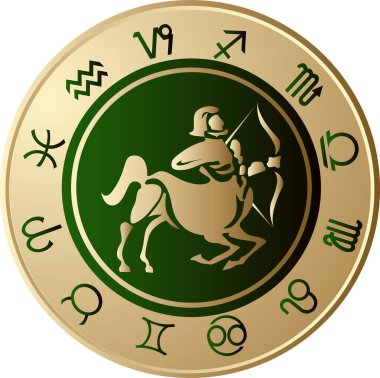 Burç işareti - boğa ve arius. Beyaz üzerine izole edilmiş. vektör resmi.