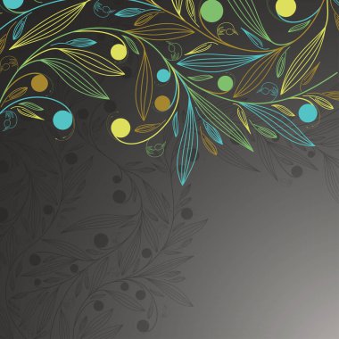 Çiçek arkaplanının vektör çizimi