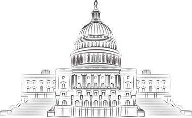 Washington DC binası vektör içinde