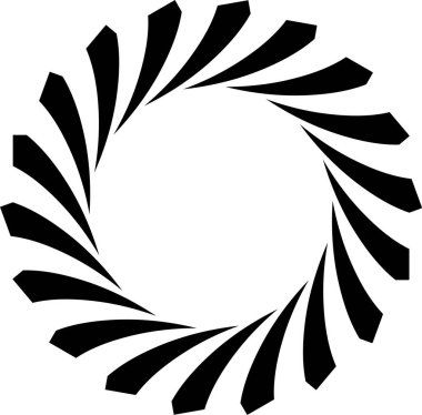 Dairesel siyah tasarım vektör çizimi   