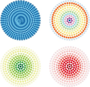 Dört renkli daire..