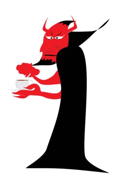 Bir fincan kahveyle cadılar bayramı şeytanı