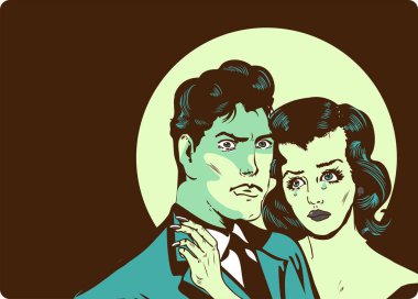 Birbirine aşık çiftlerin pop sanatı