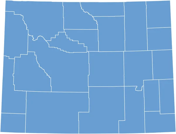 美国地图的一部分 有白色背景的州 — 图库矢量图片