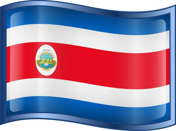 Bandera Costa Rica Vector Ilustración — Archivo Imágenes Vectoriales