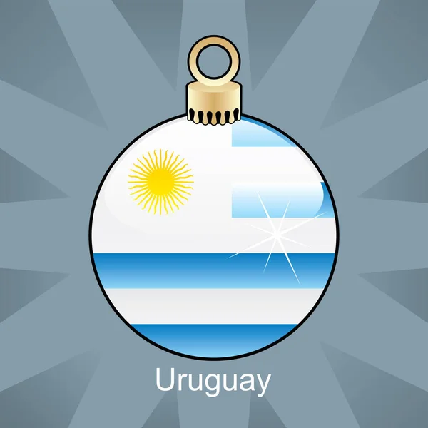 圣诞舞会上的Argentina旗 — 图库矢量图片