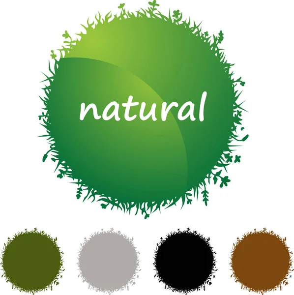 Illustrazione Naturale Colori Vettore — Vettoriale Stock