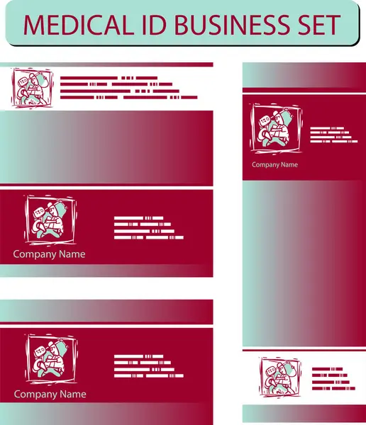 medical and business cards design, vector illustration