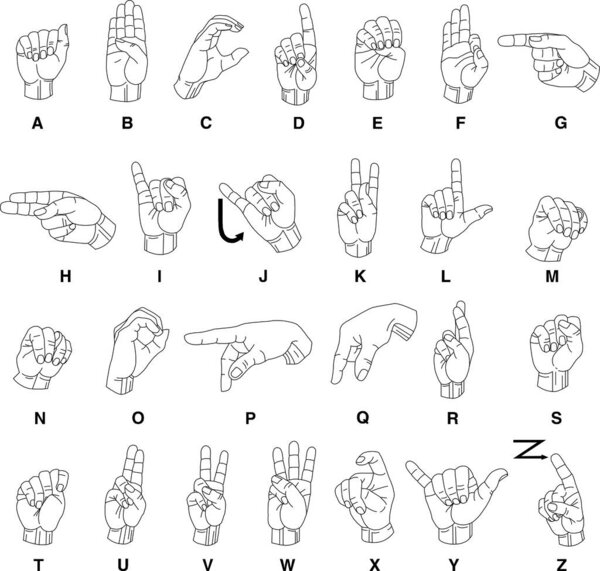 vector set of hand gestures