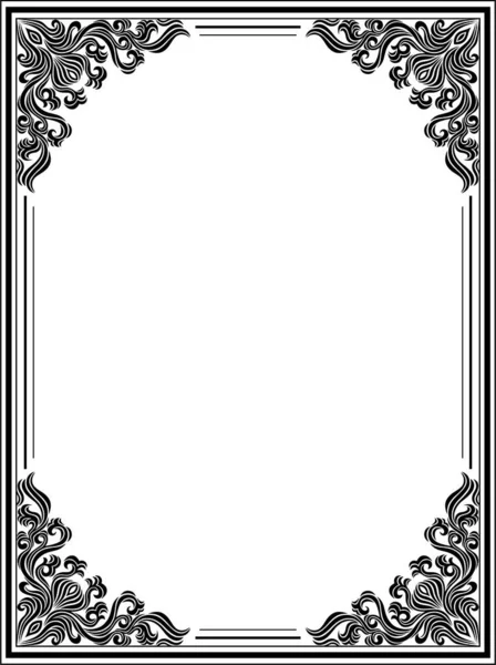 stock vector decorative ornate frame design