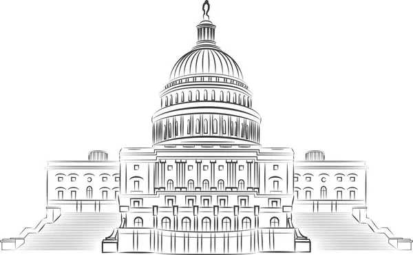 Washington Building Vecteur — Image vectorielle