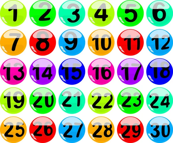 Bolas Colores Varios Colores Para Juego — Vector de stock
