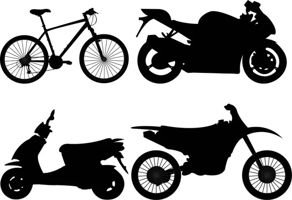 Ilustração Vetorial Logotipo Bicicleta Moto Coleção Bicicleta Símbolo Estoque Corrida — Vetor de Stock