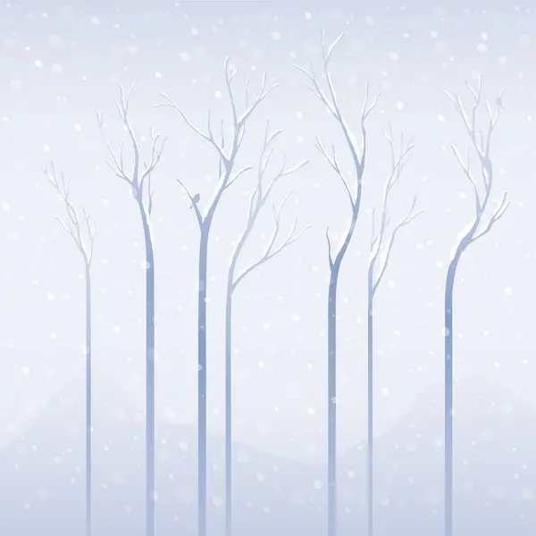 Vector Winter Background Snow — Stock Vector
