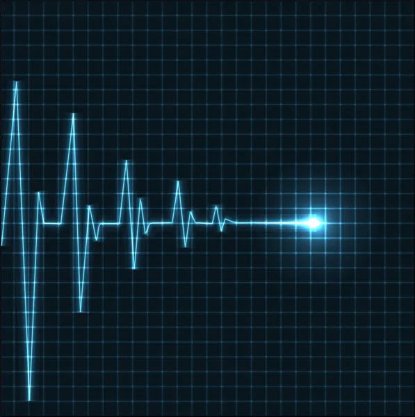 Διανυσματική Απεικόνιση Ενός Καρδιογραφήματος Υποβάθρου — Διανυσματικό Αρχείο