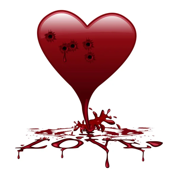 Heart Blood Blood — Stock Vector