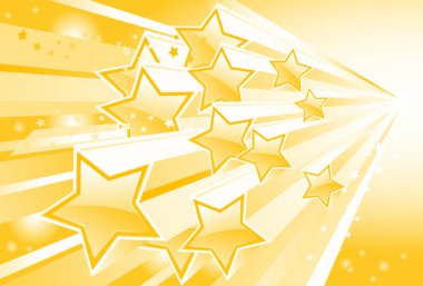 Altın yıldızlı vektör çizimi