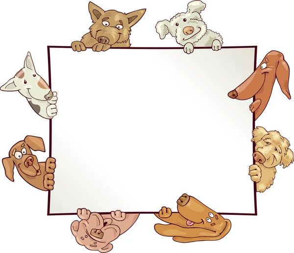 Ilustração Desenho Animado Vetorial Cachorro Cachorro — Vetor de Stock