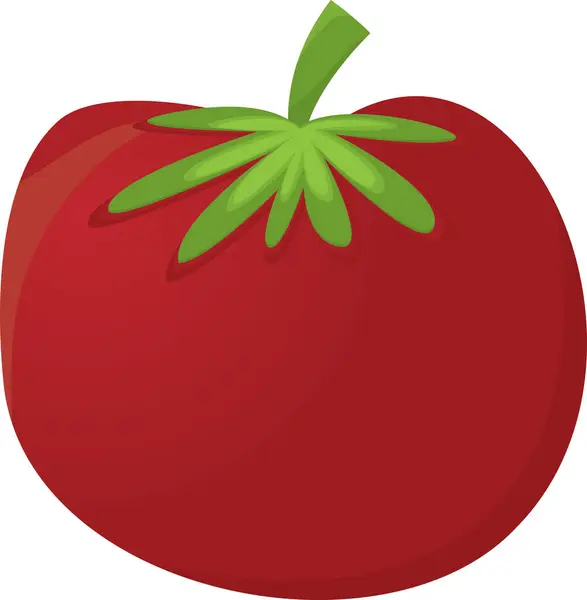 Rajčatová Zelenina Čerstvé Izolované Ikony — Stockový vektor