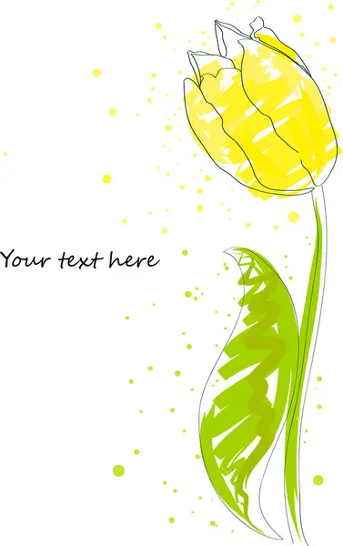 抽象的花卉背景与你的文字的位置 — 图库矢量图片