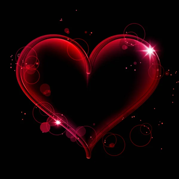 Latar Belakang Abstrak Untuk Hari Kasih Sayang Dengan Hati - Stok Vektor