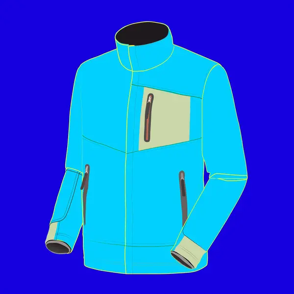 Значок Чоловічої Куртки Векторні Ілюстрації — стоковий вектор