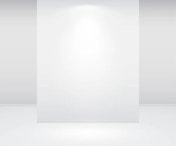 Fond Mural Blanc Avec Projecteur Blanc — Image vectorielle