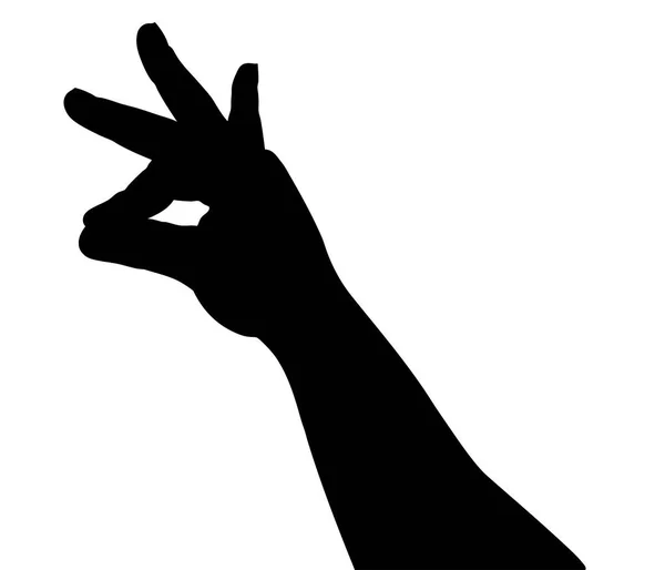 Hand Gestures Vector Illustration Simple Design — Stock Vector