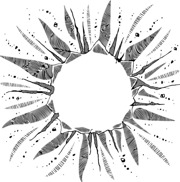 Солнце Ручной Рисунок — стоковый вектор