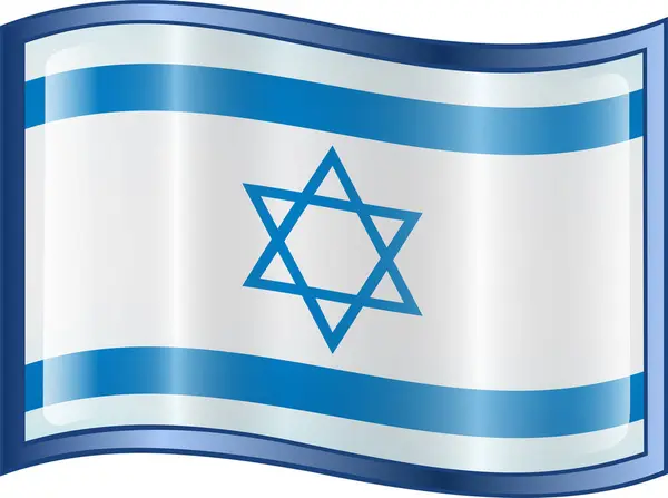 Flagge Von Israel Vektorillustration — Stockvektor