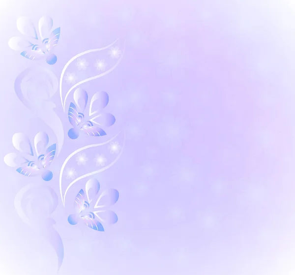 Hintergrund Mit Dekorativen Blumen Für Die Gestaltung — Stockvektor