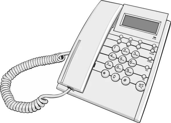 Telefon Vektör Illüstrasyonu Çizgi Film Simgesi Ögesi — Stok Vektör