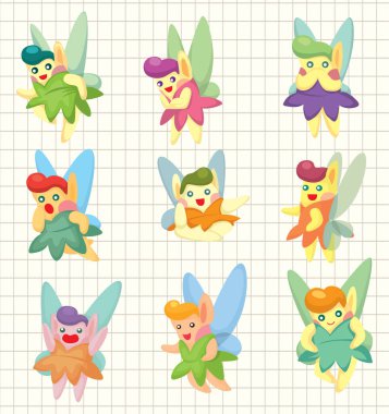 farklı pozlar serisi sevimli peri masalı.