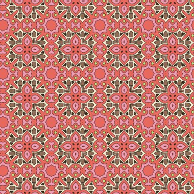 Çiçekli kusursuz ve zarif Barok deseni